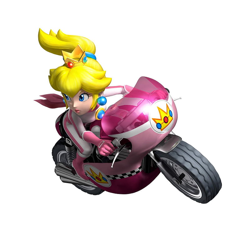 1920x1080px, 1080P free download | Peach, mario kart wii, bike, pink ...