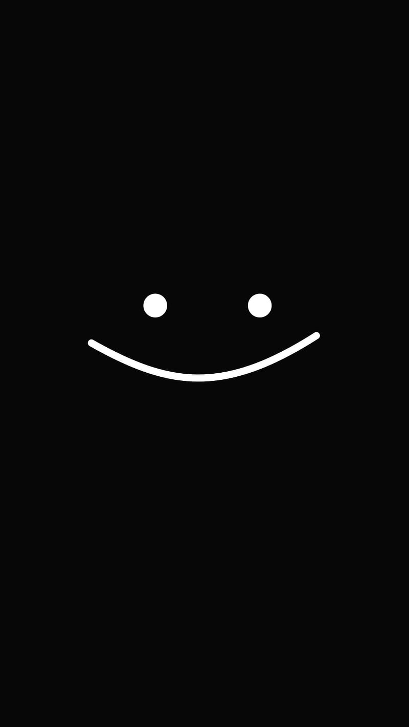 Blinkey Smiley Black Black And White Cute Dark Entertainment Funny Happy Hd Phone Wallpaper Peakpx