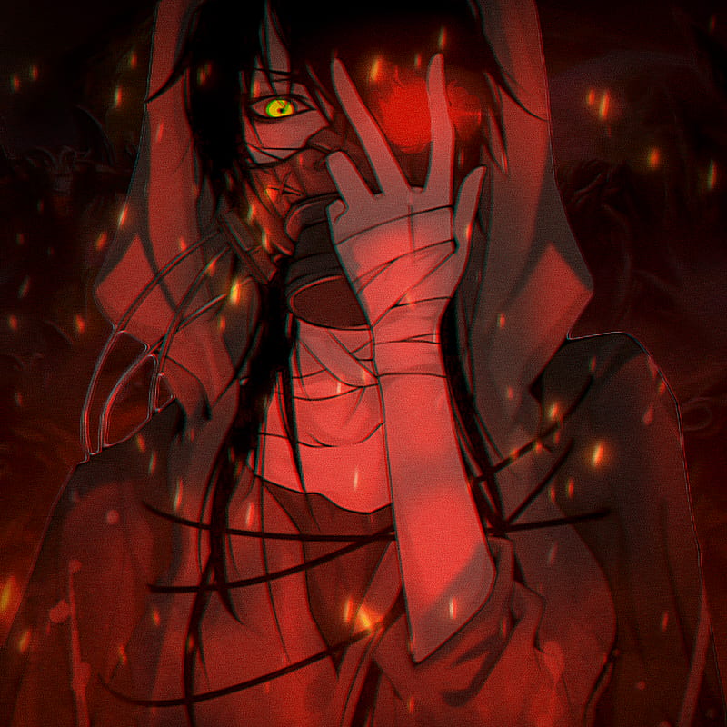 Anime Anime Boys Red Fire Gas Masks Hd Phone Wallpaper Peakpx