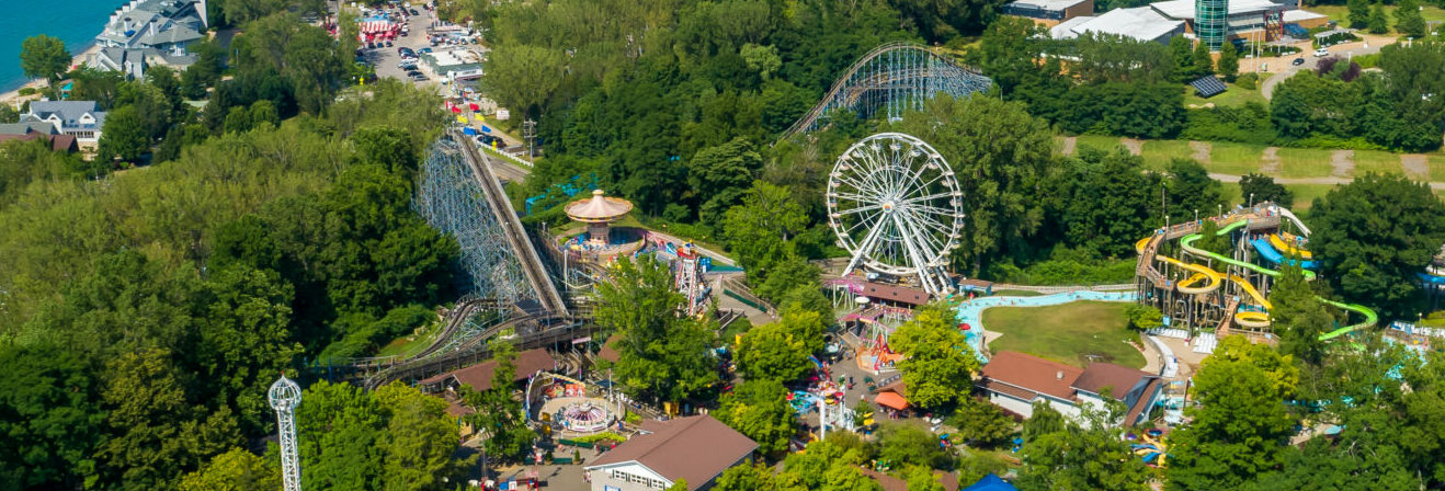 Aerial view of northern portion of Waldameer.