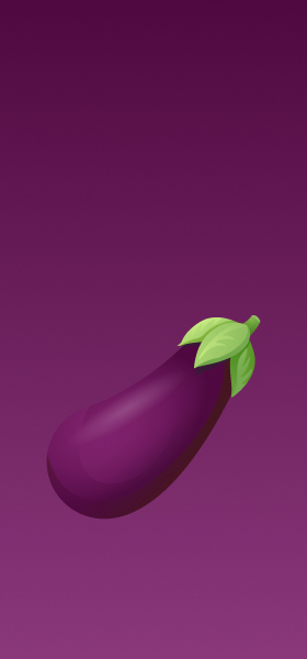 Eggplant Emoji Wallpaper