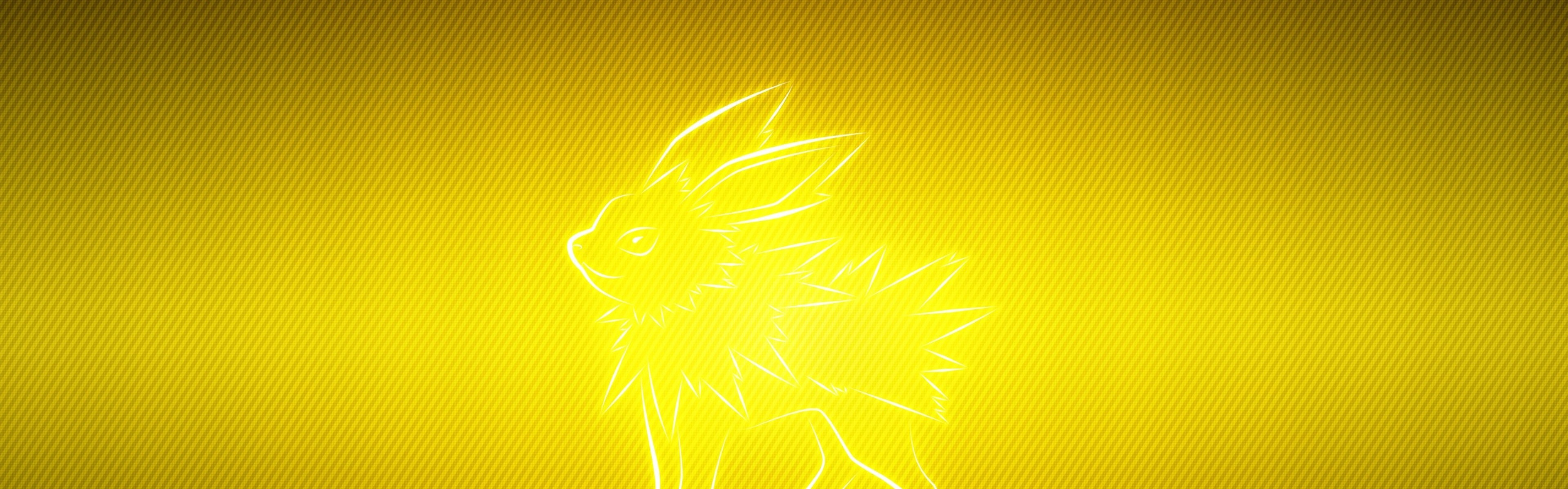 Wallpaper pokemon, yellow, black, jolteon