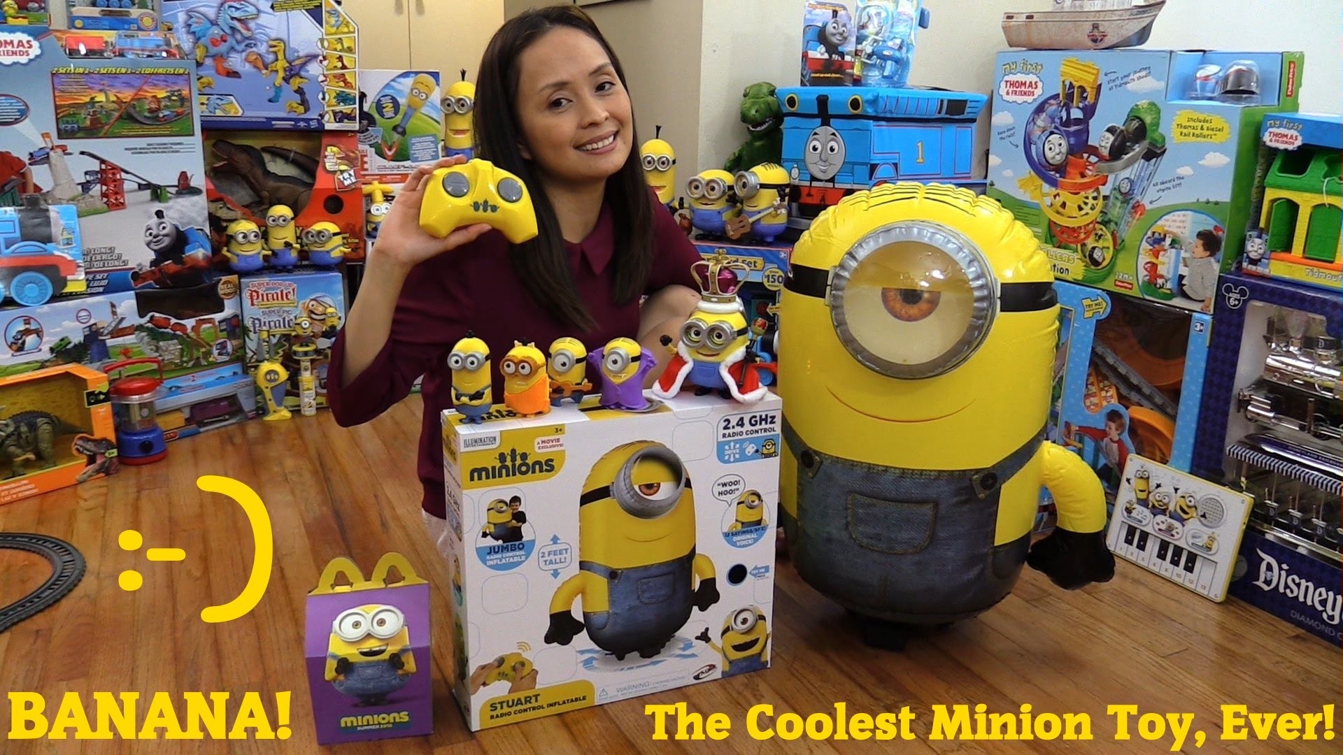 King BOB The Minion Action Figure, Happy Meal Minion and Stuart RC Inflatable Unboxing – YouTube