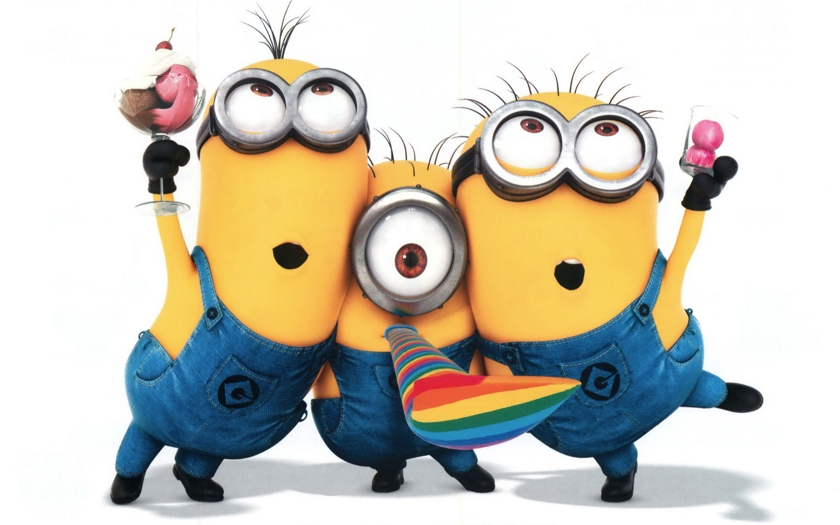 Minions Partying Desktop Wallpaper