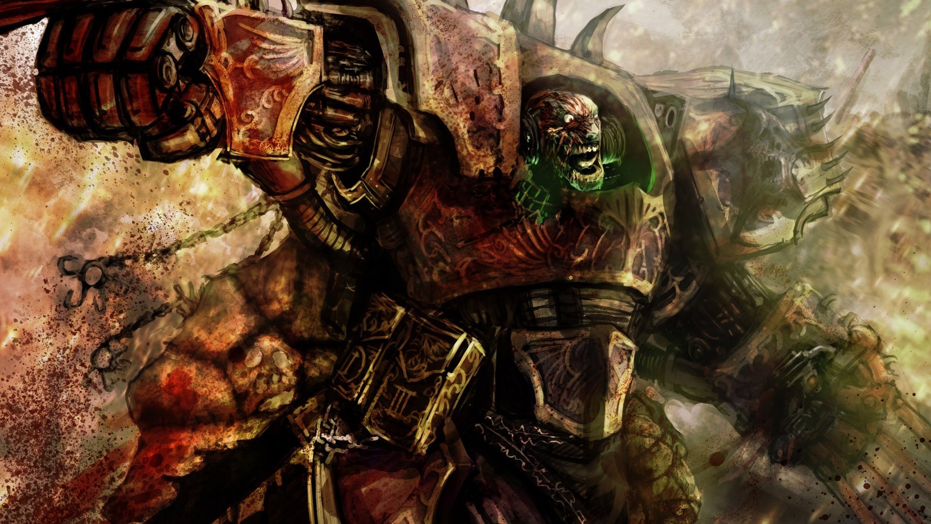 Artwork chaos space marine Warhammer 40k wallpaper