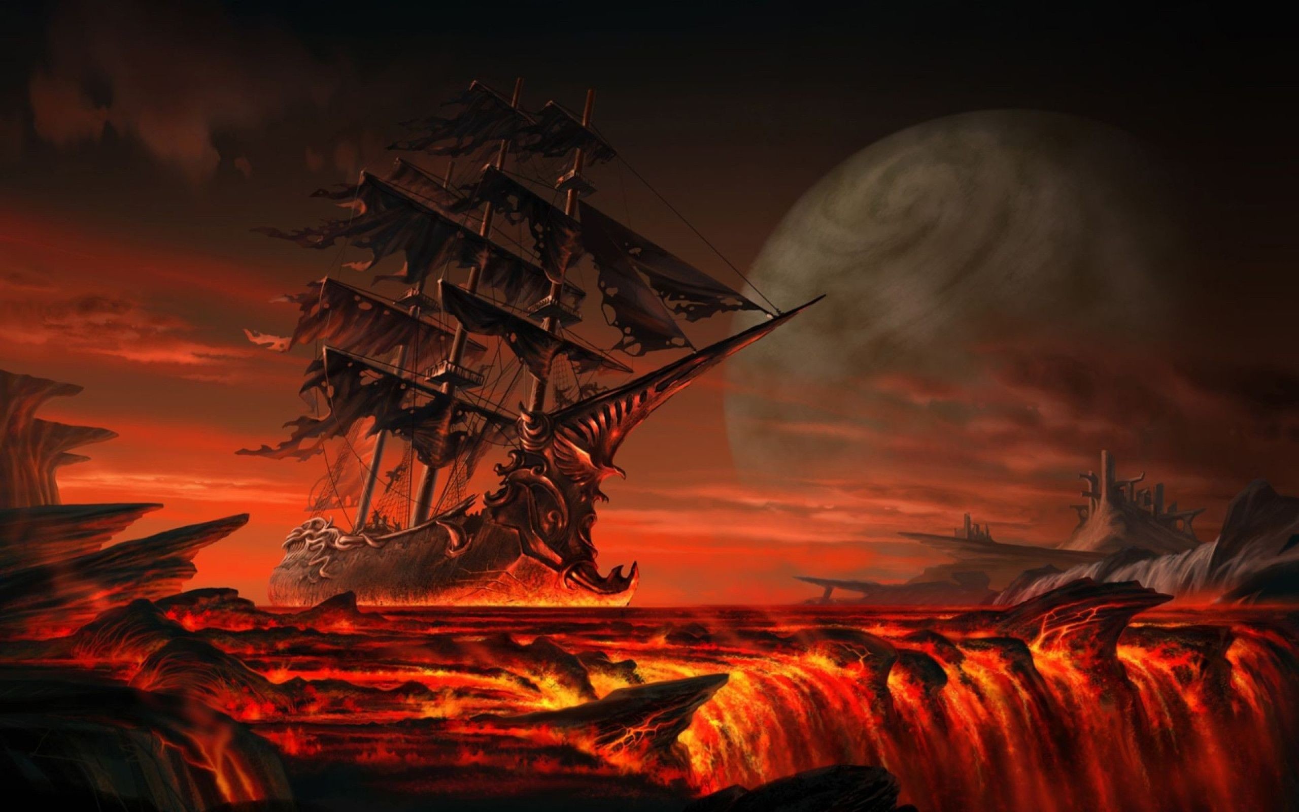 Ghost Pirate Ship Wallpapers Free As Wallpaper HD