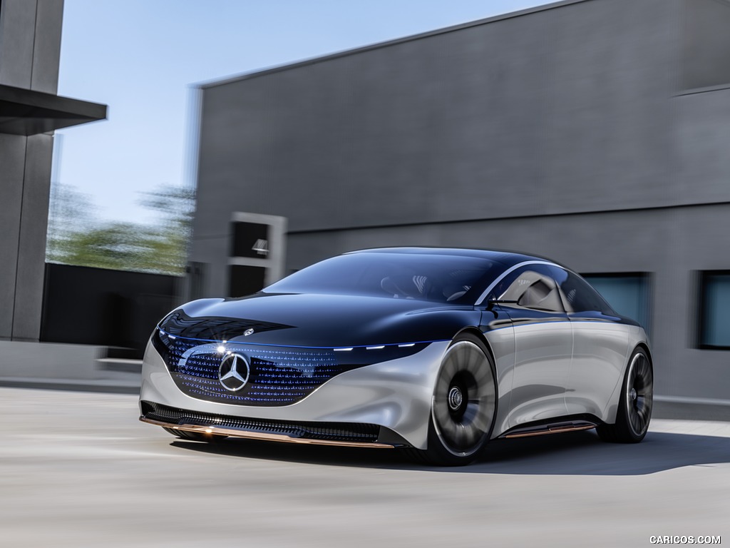 2019 Mercedes-Benz Vision EQS Concept - Front Three-Quarter