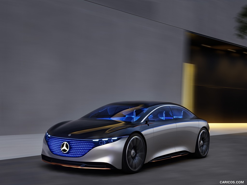 2019 Mercedes-Benz Vision EQS Concept - Front Three-Quarter