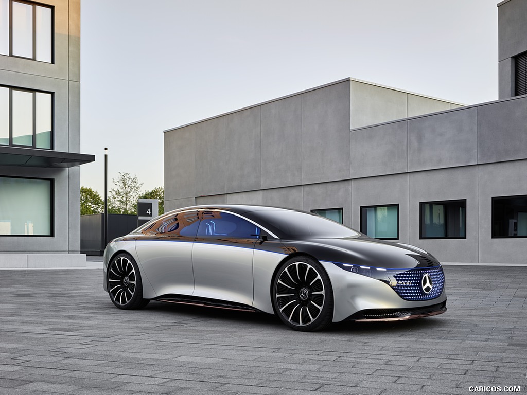 2019 Mercedes-Benz Vision EQS Concept - Front Three-Quarter