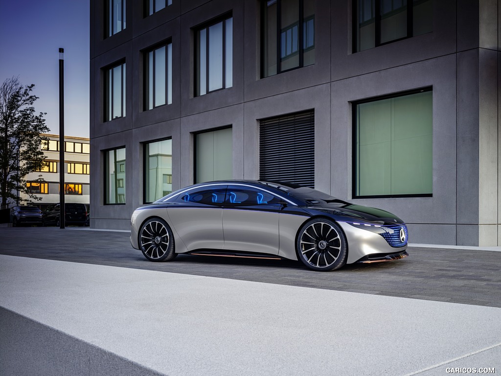 2019 Mercedes-Benz Vision EQS Concept - Front Three-Quarter