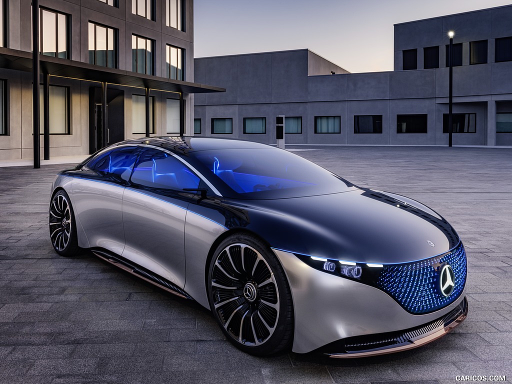 2019 Mercedes-Benz Vision EQS Concept - Front Three-Quarter