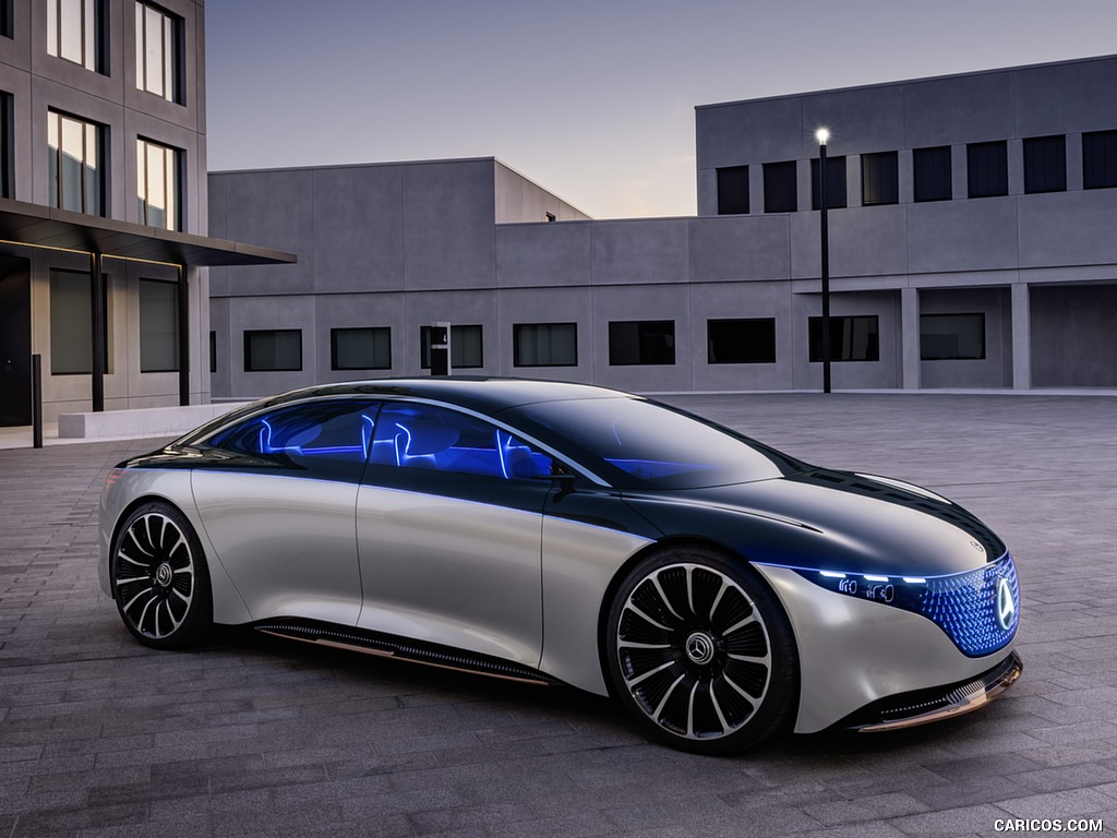 2019 Mercedes-Benz Vision EQS Concept - Front Three-Quarter