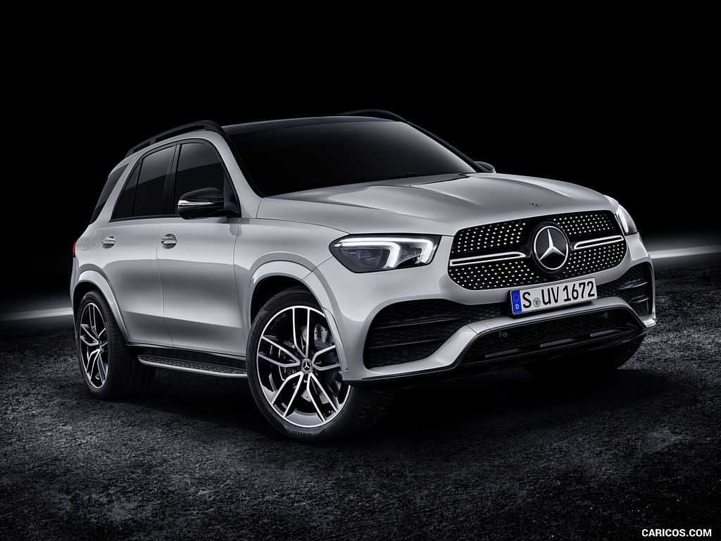 2020 Mercedes-Benz GLE AMG Line (Color: Iridium Silver) - Front Three-Quarter