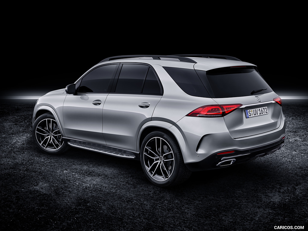 2020 Mercedes-Benz GLE AMG Line (Color: Iridium Silver) - Rear Three-Quarter