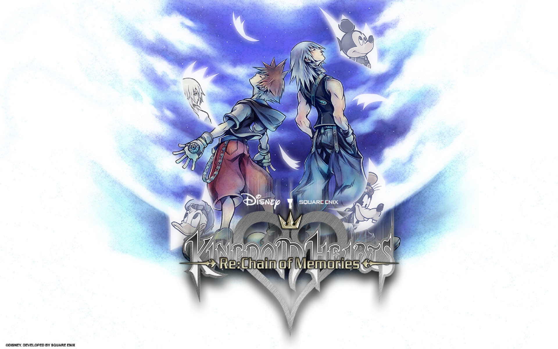 358788 descargar fondo de pantalla videojuego, kingdom hearts re: chain of memories, pato donald, mentecato, corazones del reino, mickey mouse, naminé (kingdom hearts), riku (corazones del reino), sora (corazones del reino): protectores de pantalla e imágenes gratis