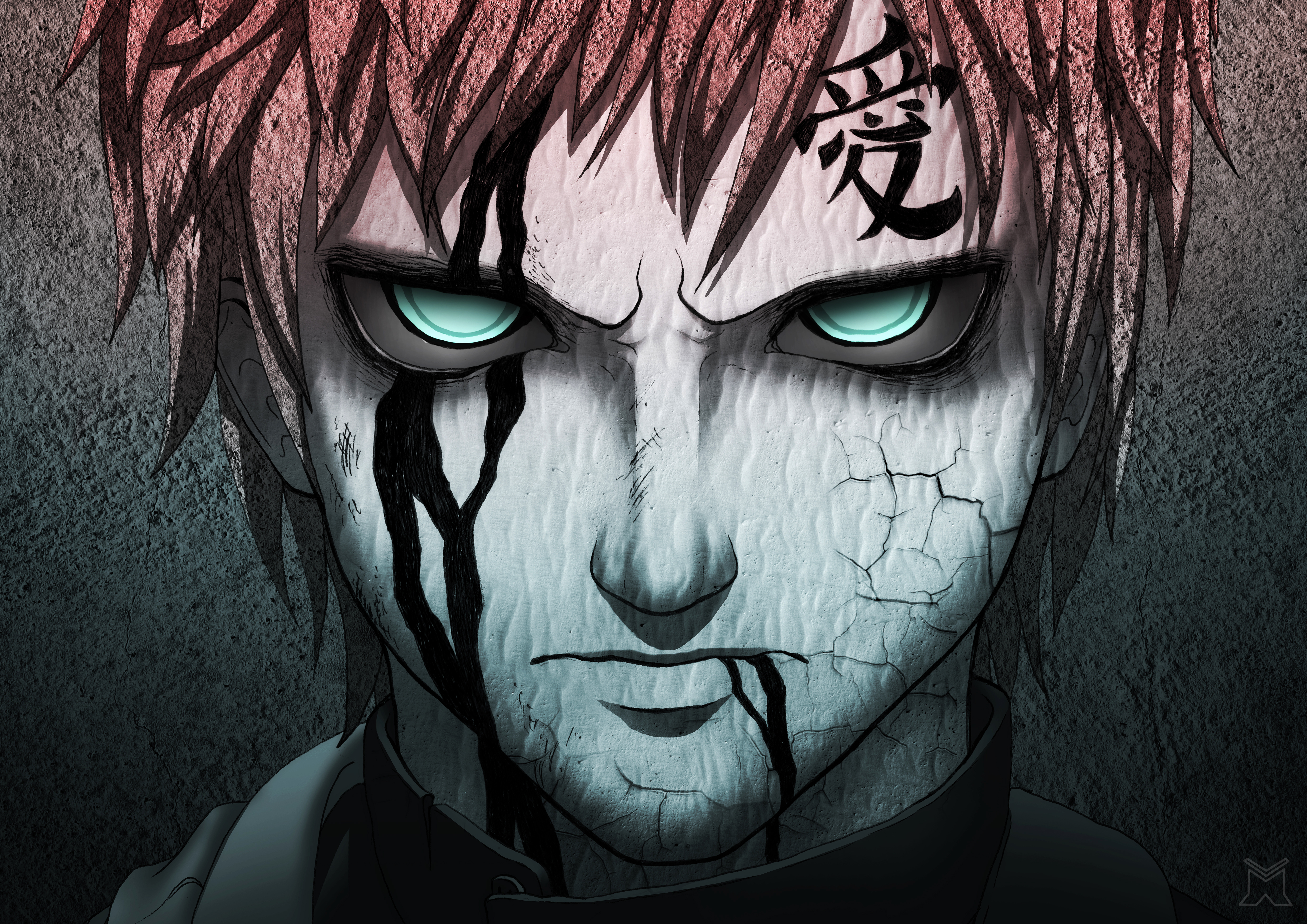 1523294 descargar fondo de pantalla gaara (naruto), animado, naruto, tatuaje, ojos verdes: protectores de pantalla e imágenes gratis