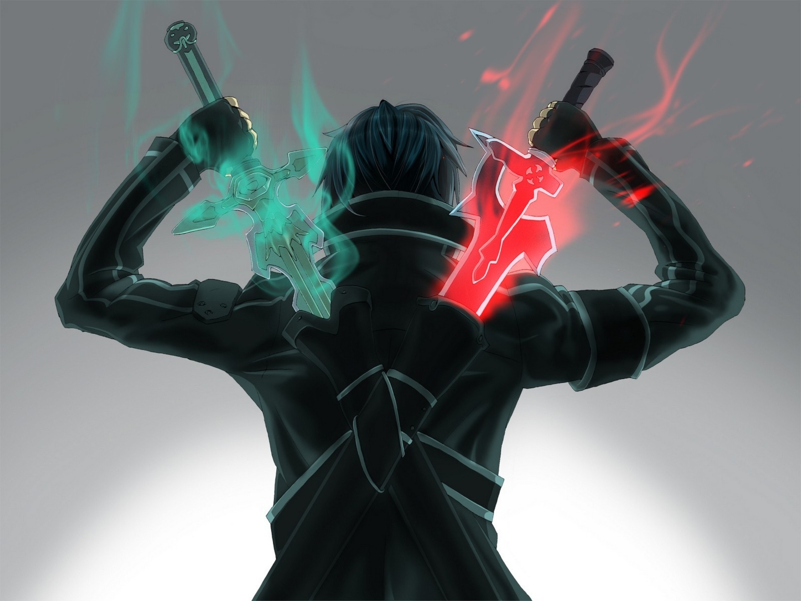 357953 descargar fondo de pantalla guerrero, sword art online, animado, kirito (arte de espada en línea), espada, arma, kazuto kirigaya: protectores de pantalla e imágenes gratis