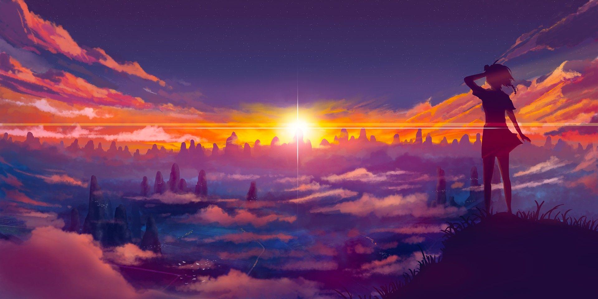 Bộ sưu tập 999 mẫu Background anime sunset Chất lượng cao, tải miễn phí