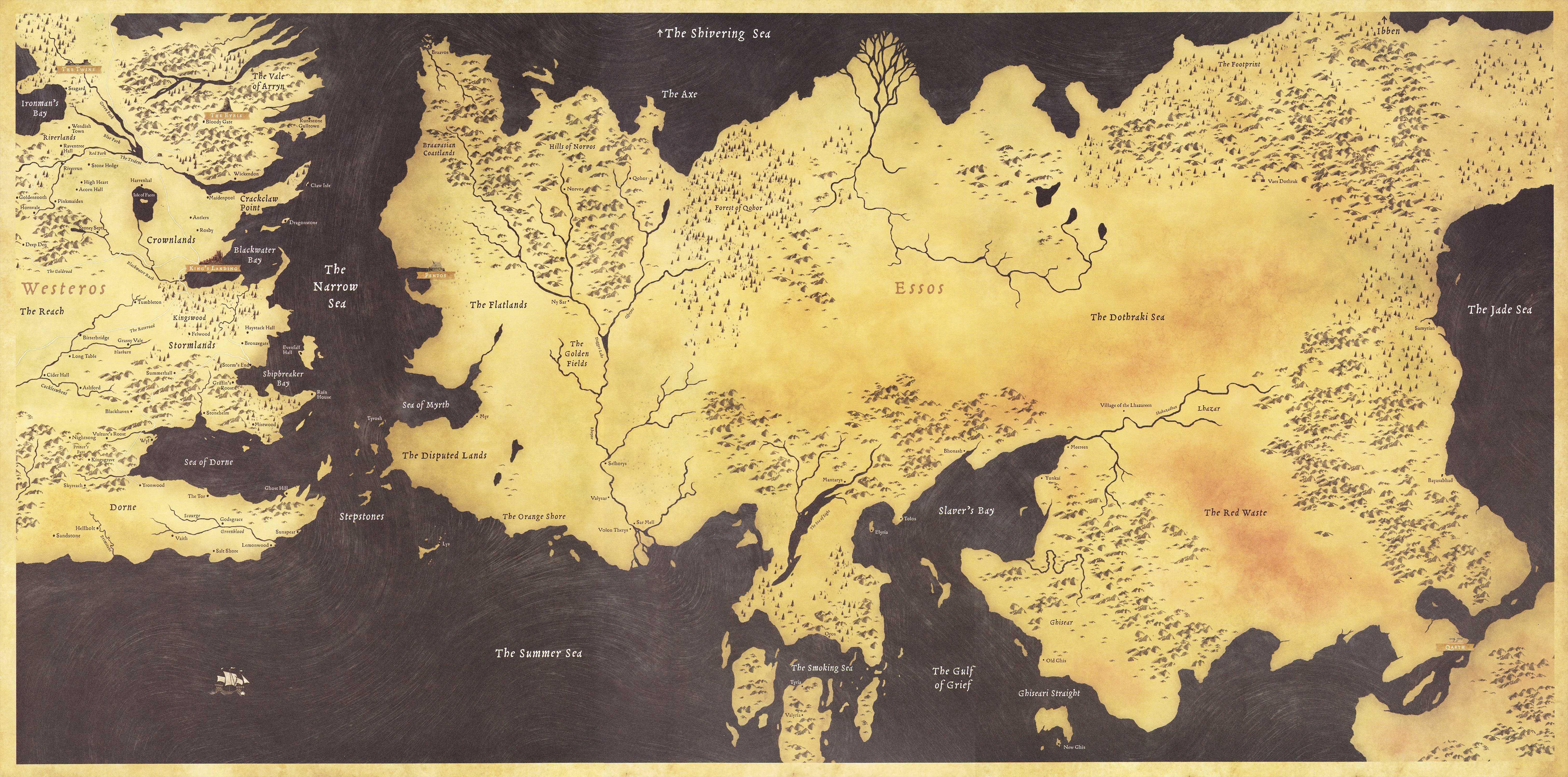 Game of Thrones Map Wallpapers - Top Free Game of Thrones Map