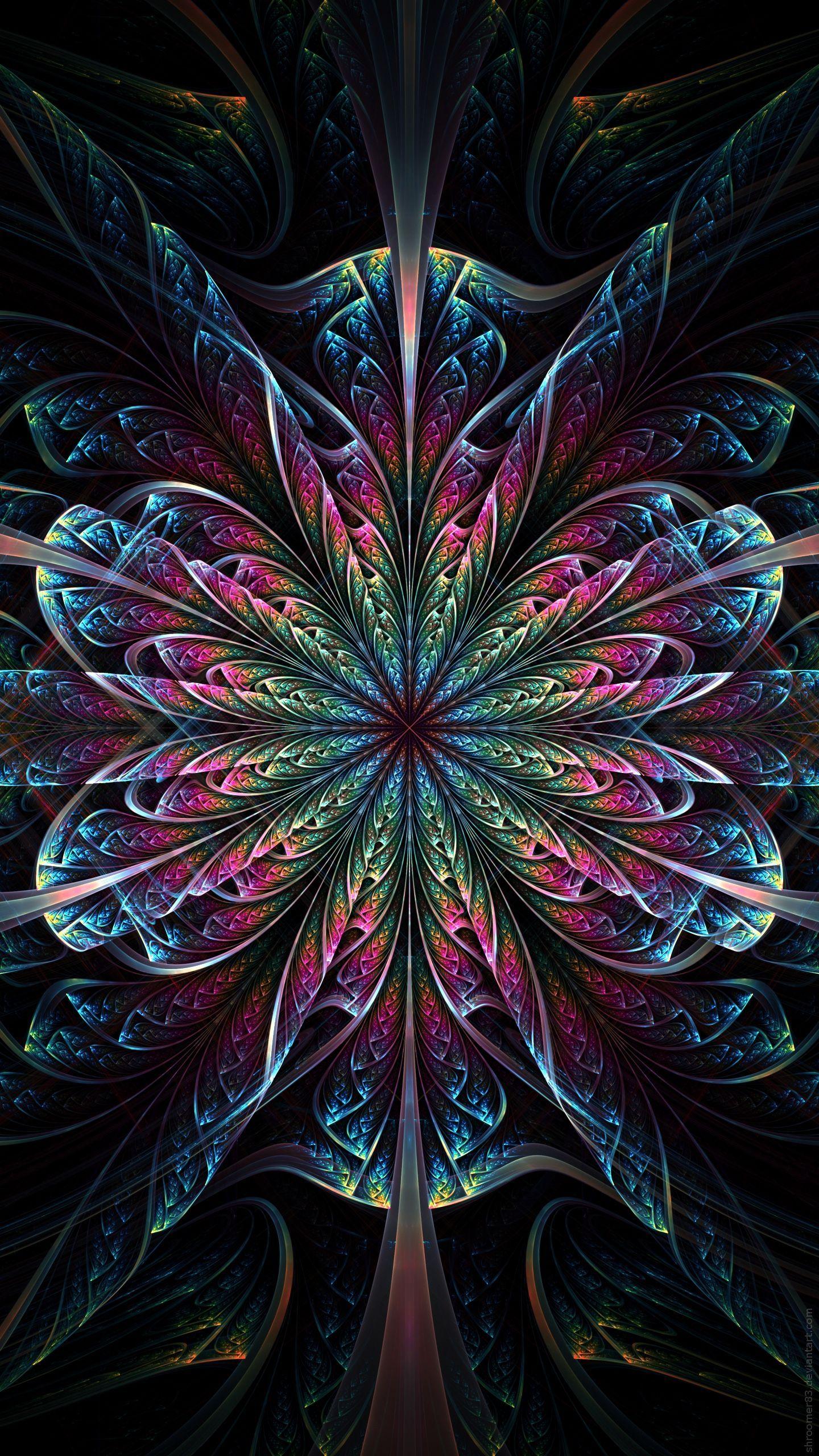 Psychedelic Mandala Wallpaper 4K Yellow boho mandala iphone wallpaper