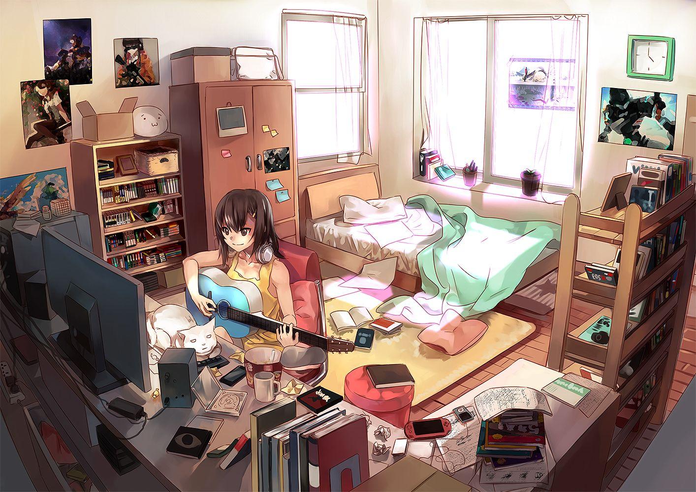 Details 100 cute anime bedroom background - Abzlocal.mx