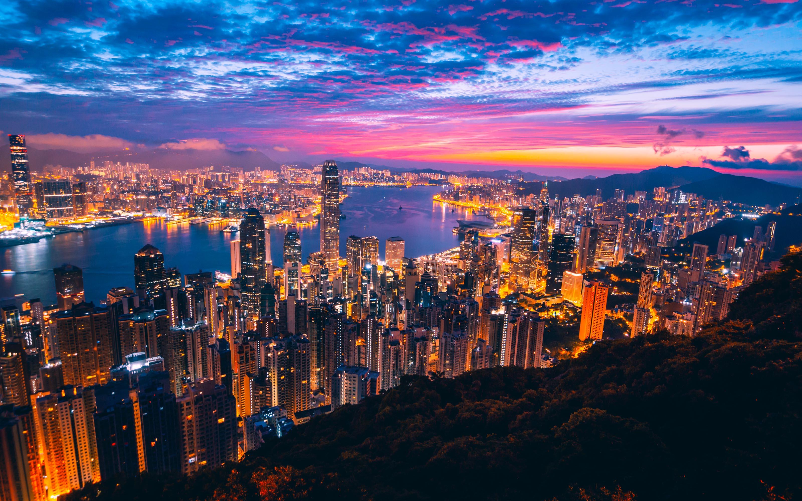 Hong Kong Night View Wallpapers - Top Free Hong Kong Night View Backgrounds  - WallpaperAccess