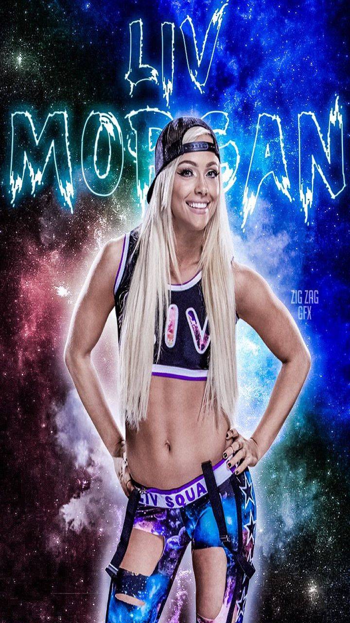 Download Liv Morgan Wwe Belt Blue Wallpaper  Wallpaperscom