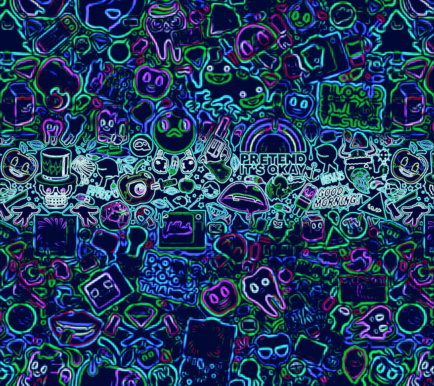 Blue Sticker Bomb Wallpapers - Top Free Blue Sticker Bomb Backgrounds ...