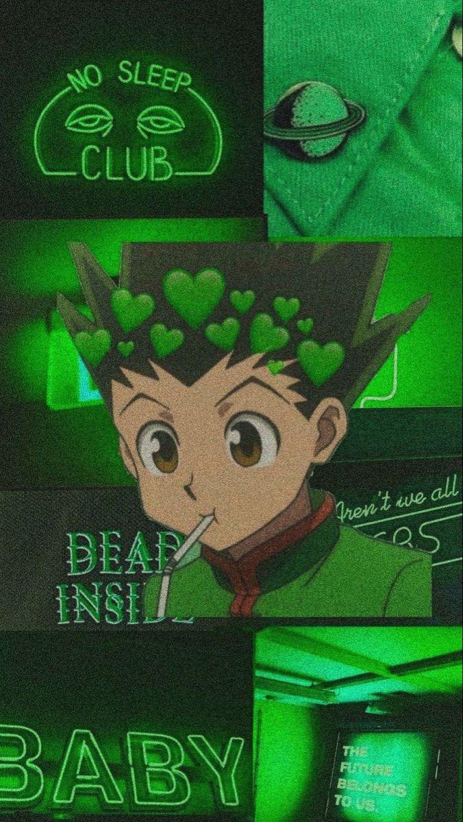 Anime Green GIF  Anime Green Aesthetic  Discover  Share GIFs