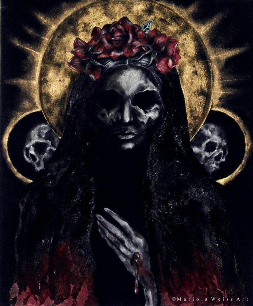 Santa Muerte posted by Christopher Johnson HD wallpaper  Pxfuel