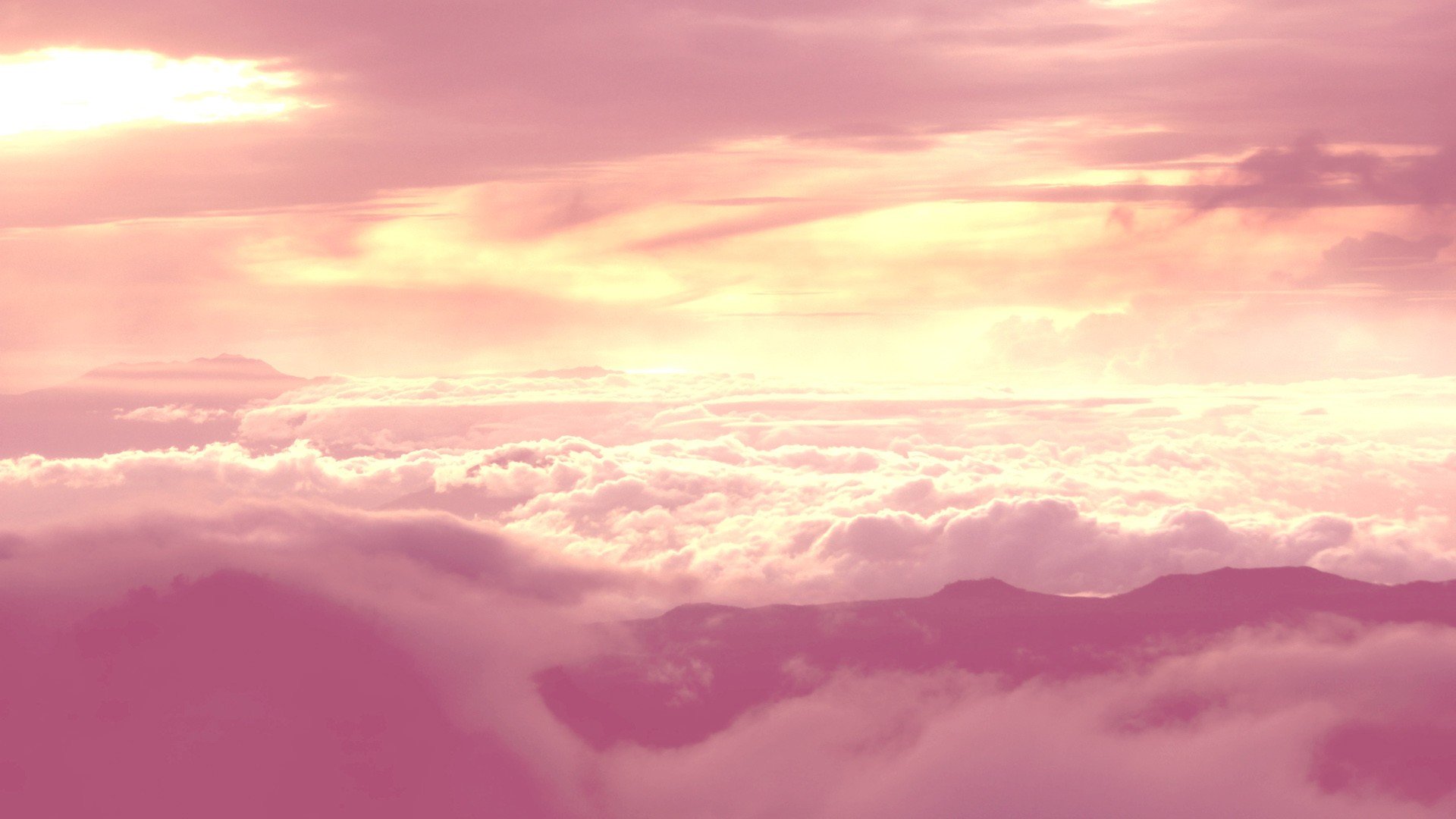 Aesthetic Pink Sky Wallpaper