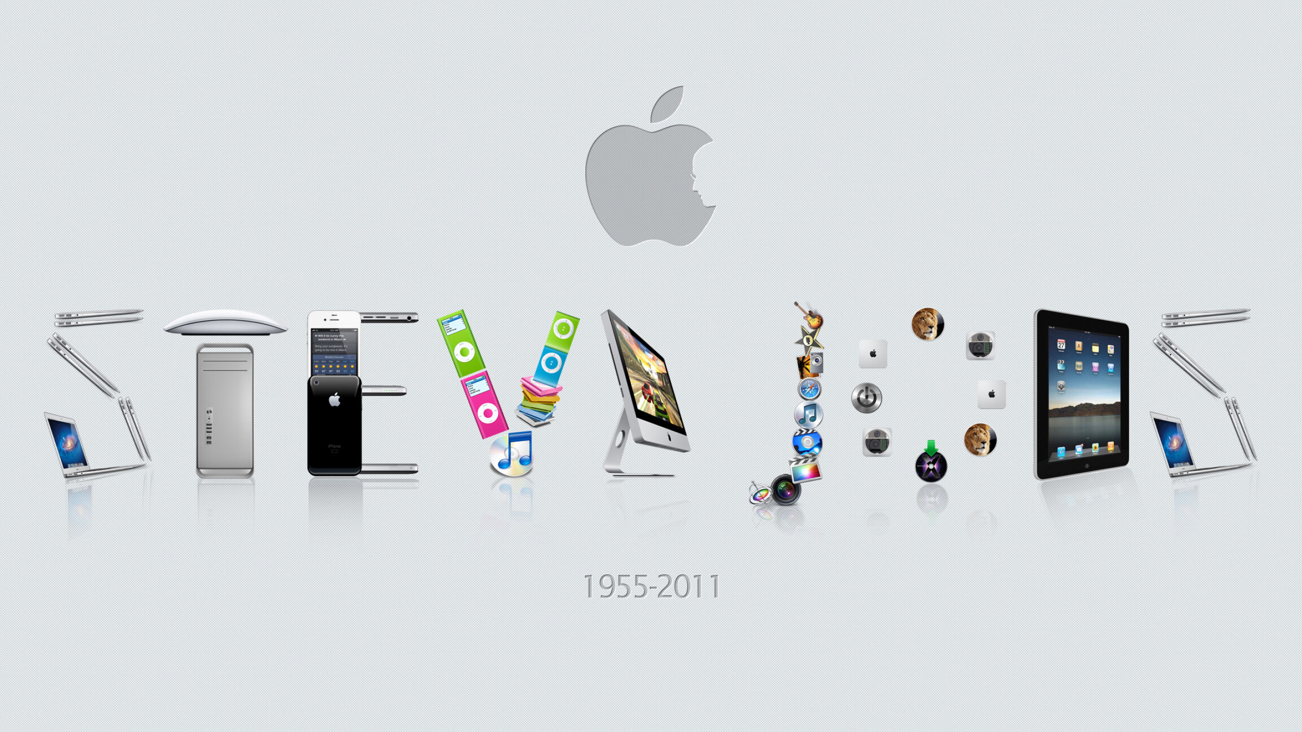 Steve Jobs, Creative tribute, Legendary figure, Inspirational, 2560x1440 HD Desktop