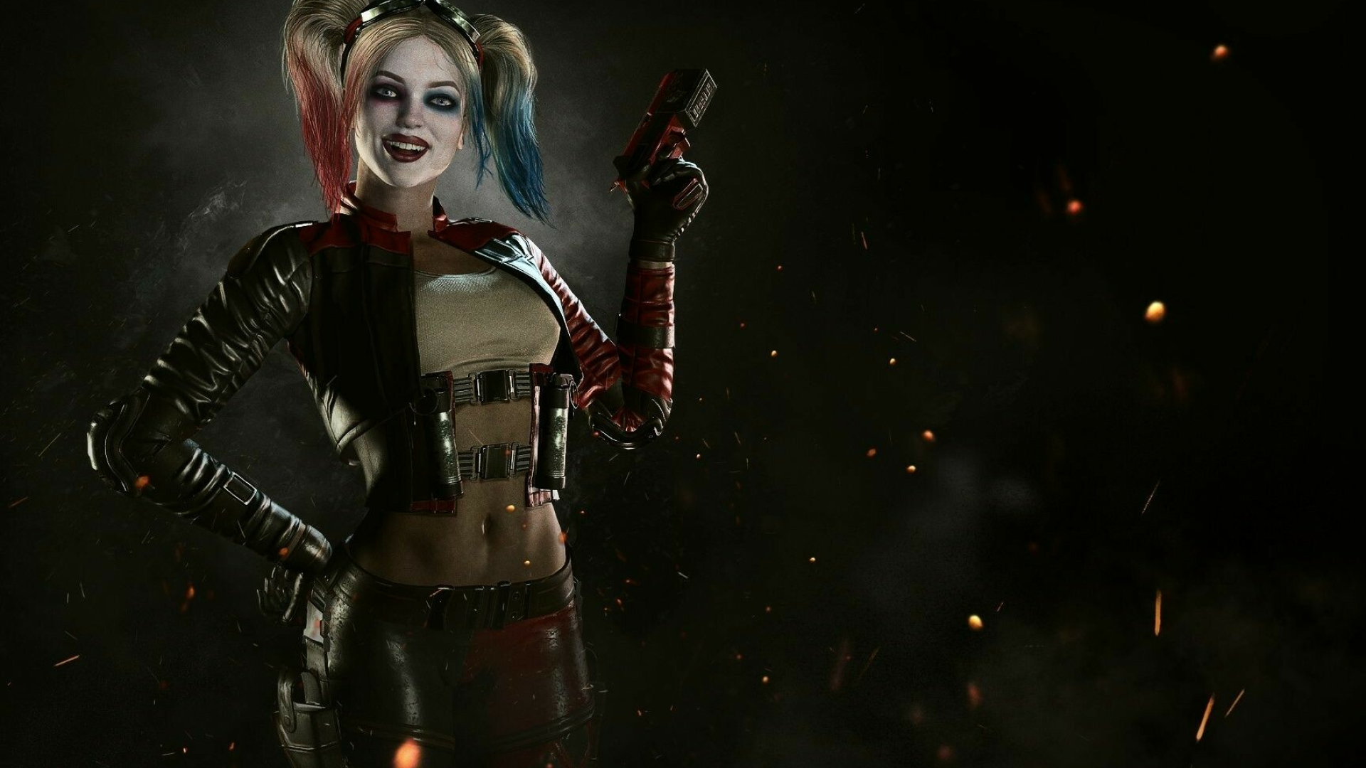 Harley Quinn wallpapers, DC antiheroine, Fan favorites, Villainous charm, 1920x1080 Full HD Desktop