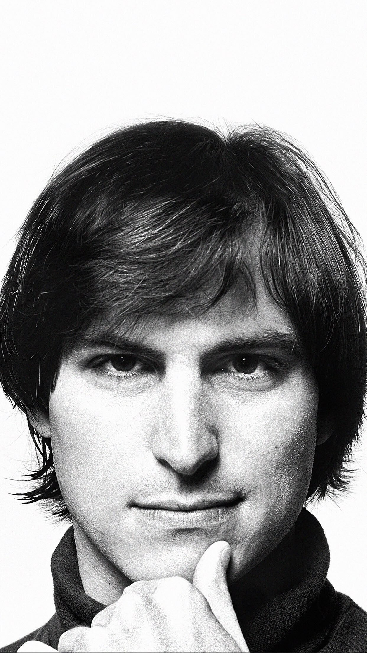 Steve Jobs, Young face, iPhone wallpaper, Creative vision, 1250x2210 HD Phone