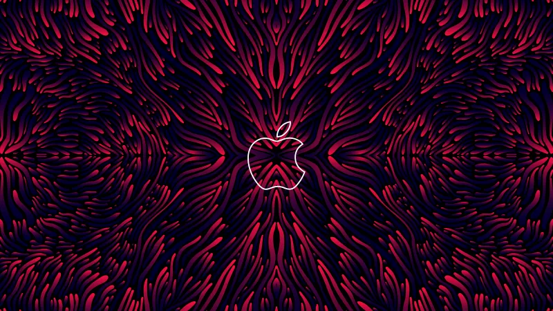 Apple logo, Abstract background, 5K, 8K