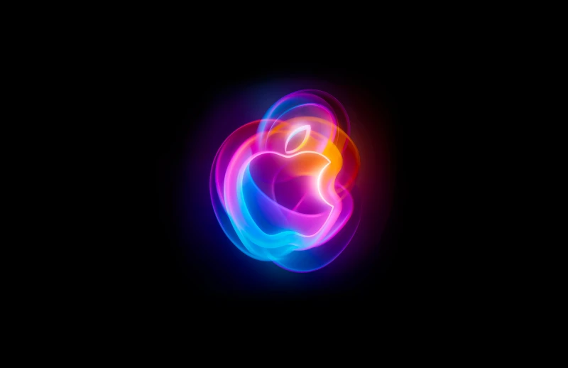 Apple Event 2024, Black background 5K, AMOLED, Apple logo