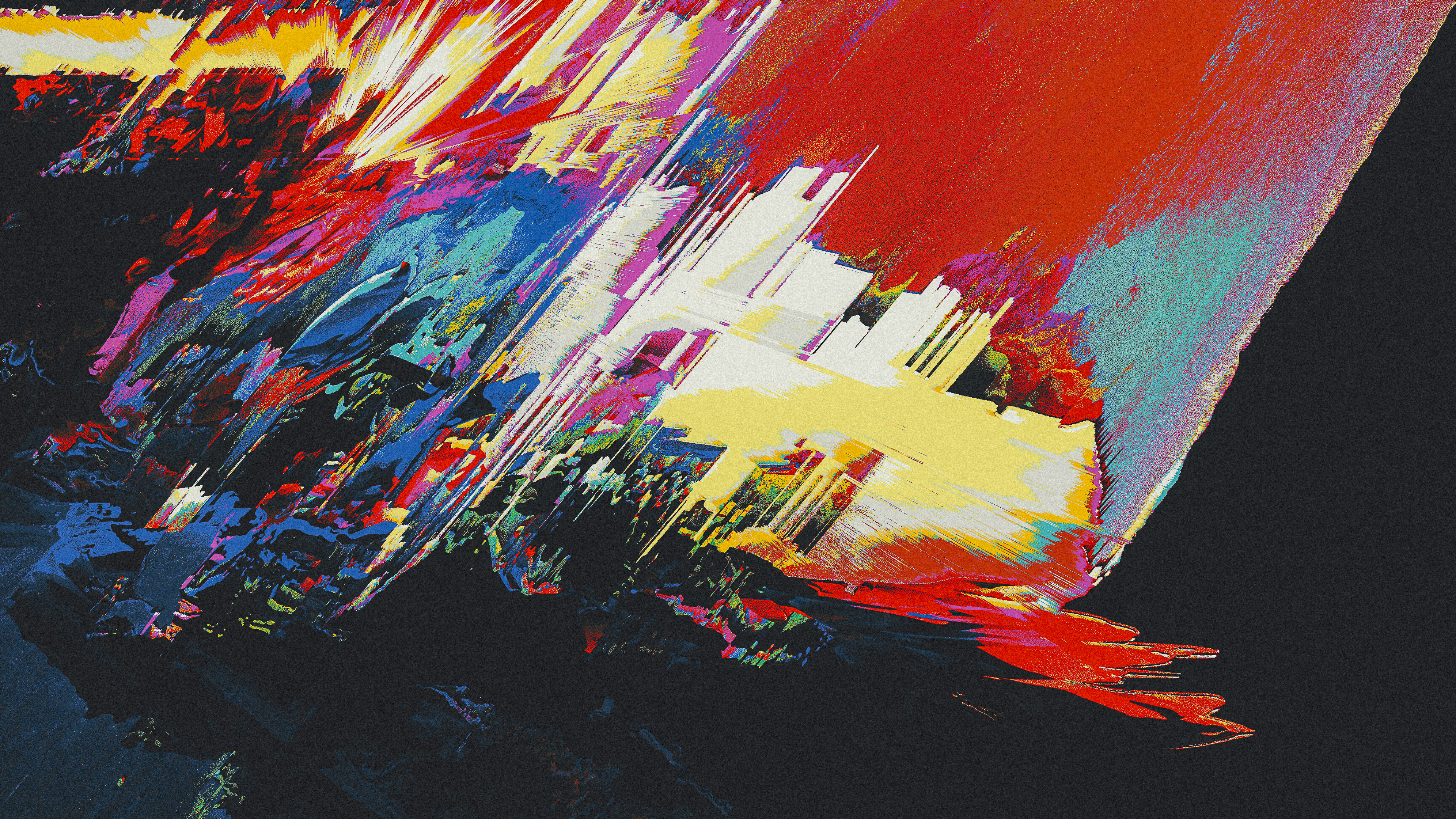 Artistic glitch, 4K Ultra, Abstract wallpapers, Digital distortion, 3840x2160 4K Desktop