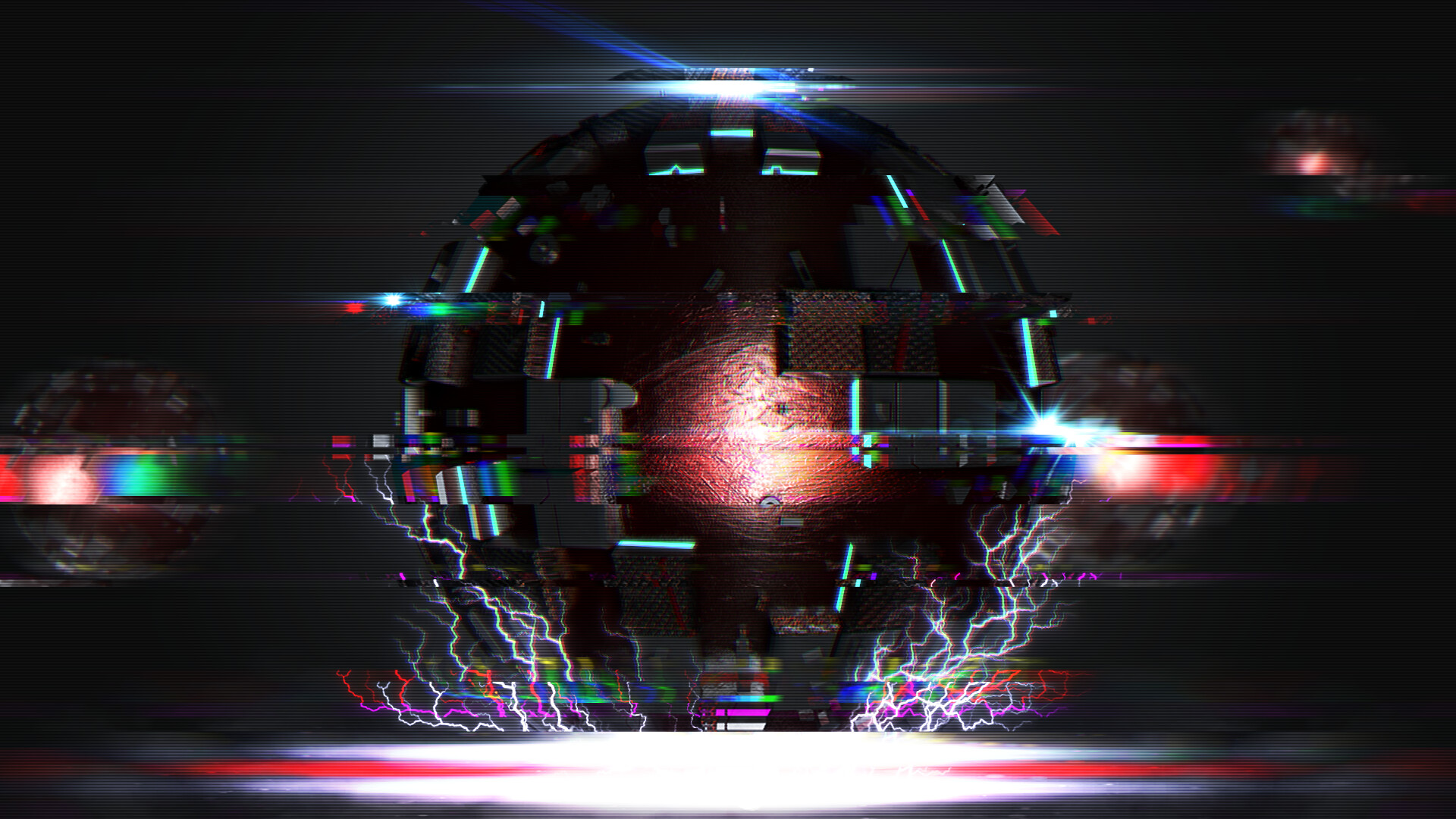 Glitch wallpapers, Artistic distortions, Digital anomalies, Futuristic visuals, 1920x1080 Full HD Desktop