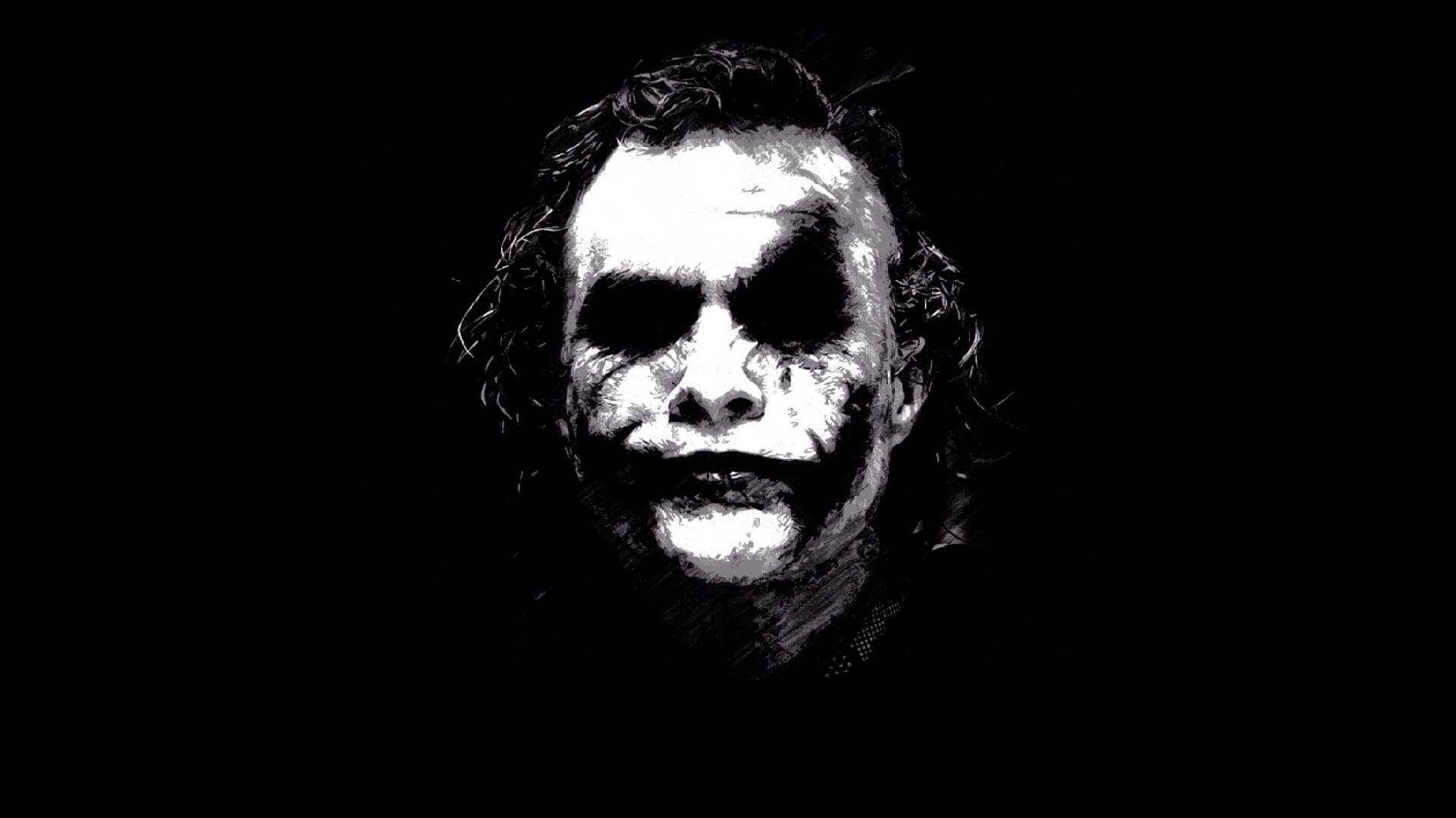 Black And White Joker Wallpaper