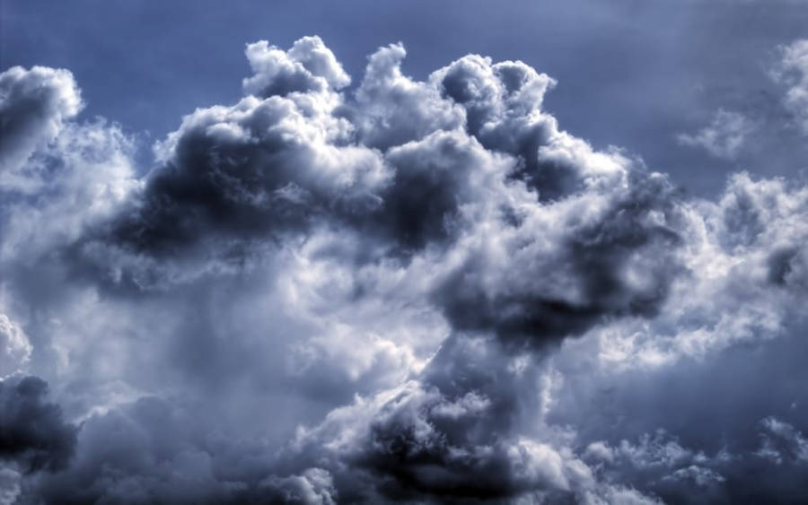 Dark Blue Clouds Wallpaper