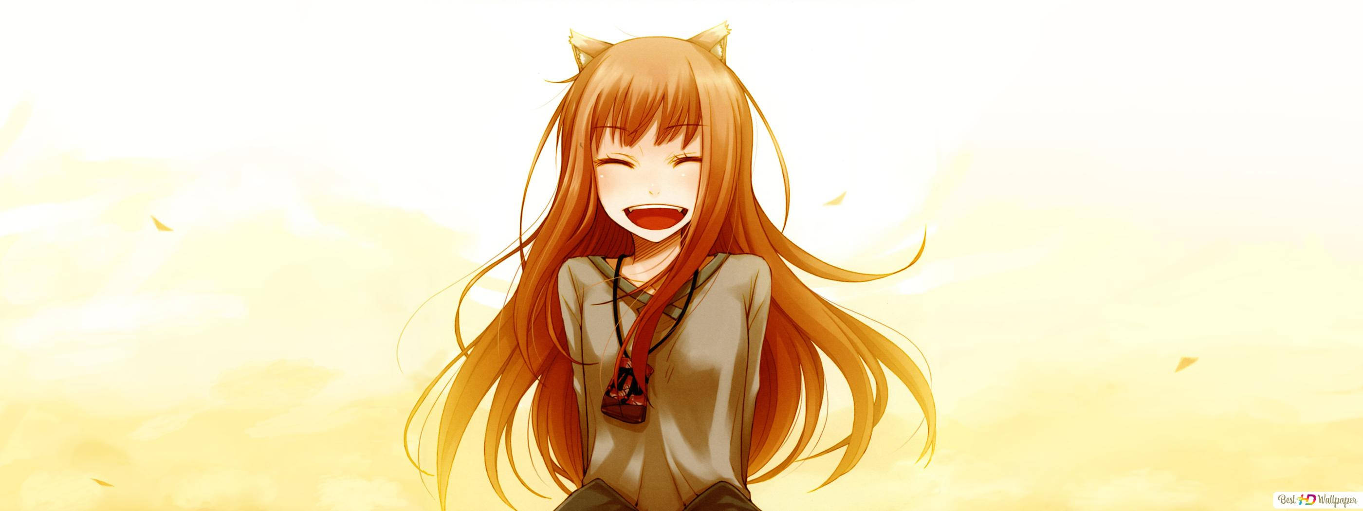 Download Cat Girl Smile Wallpaper | Wallpapers.com