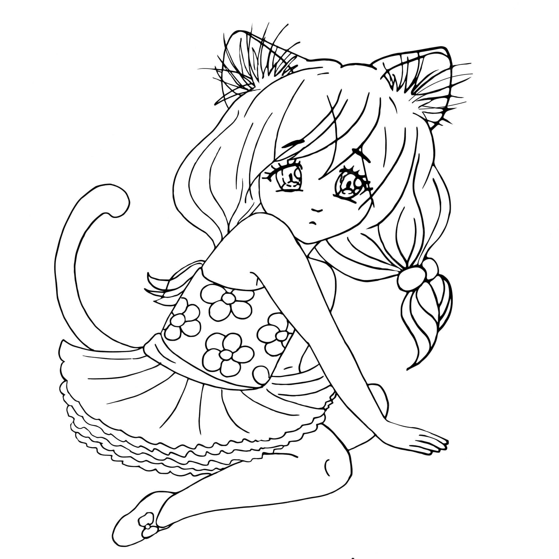 Update 79+ anime cats coloring pages latest - in.coedo.com.vn