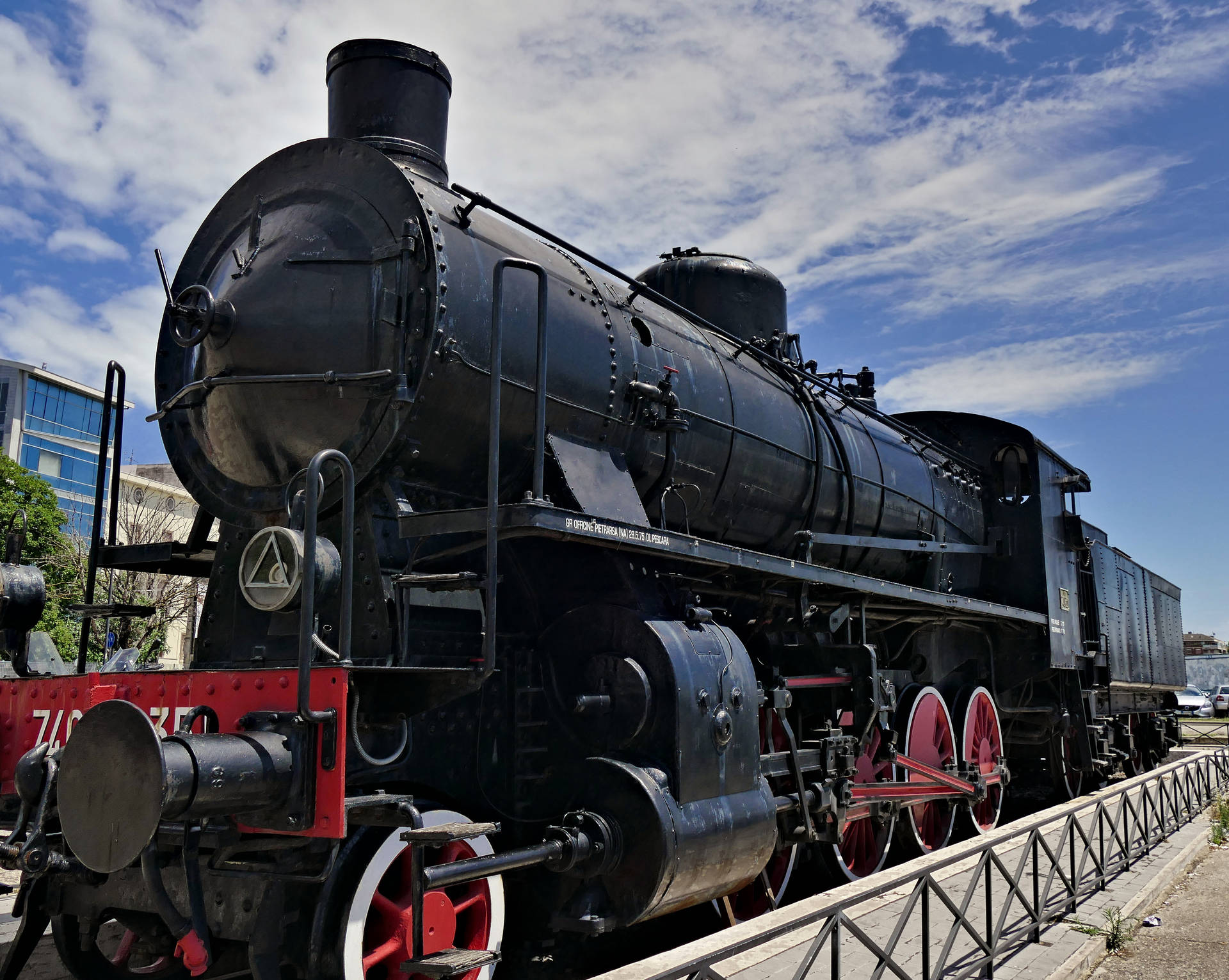 Black Vintage Train Wallpaper