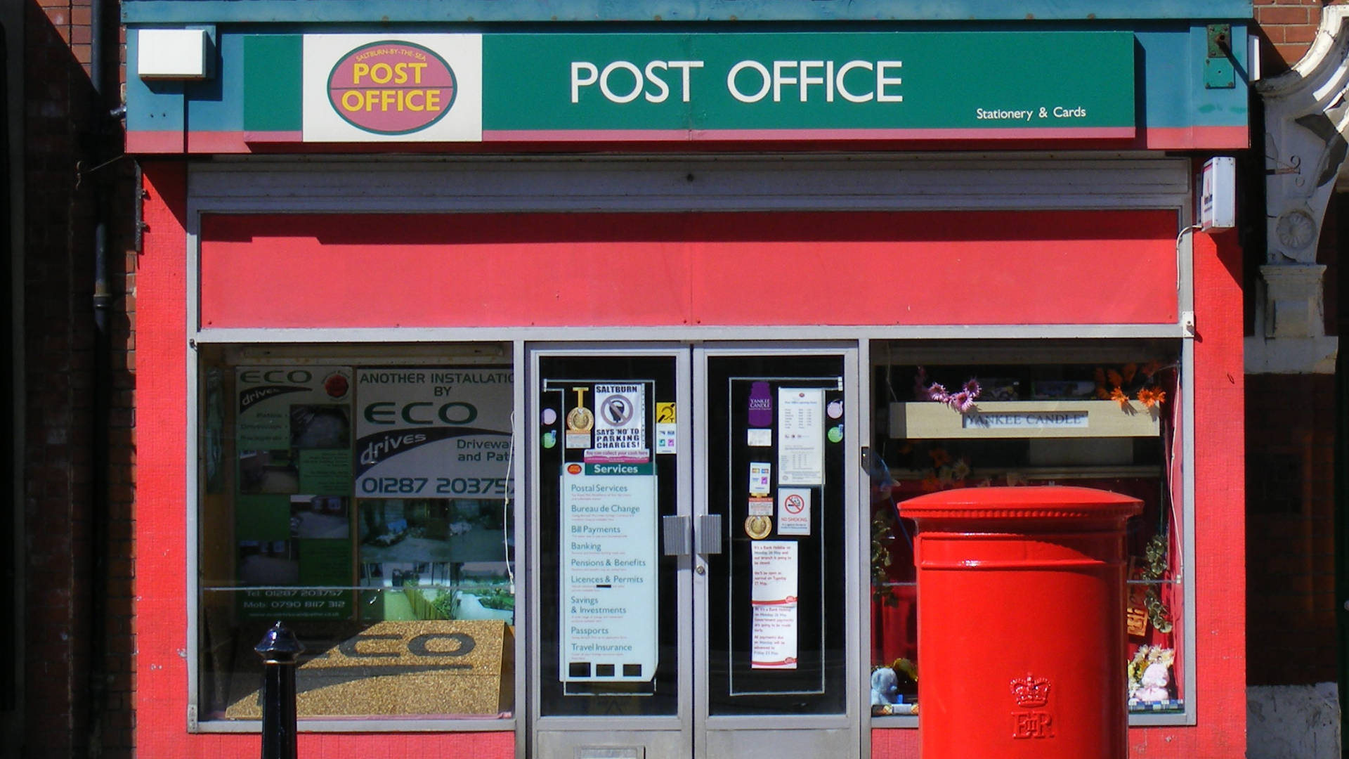 British Red Post Office Wallpaper