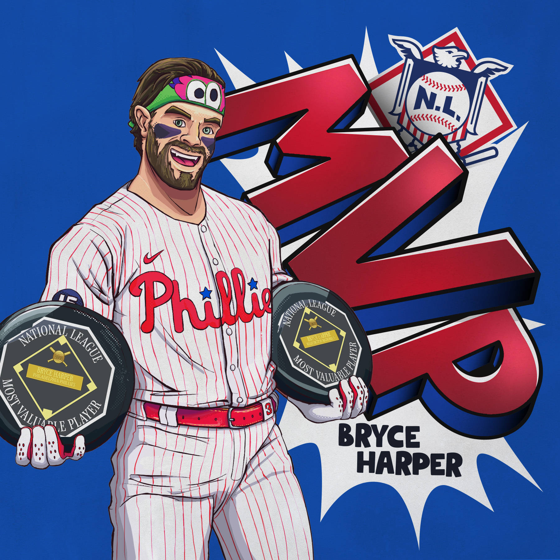 Bryce Harper Cartoon Wallpaper