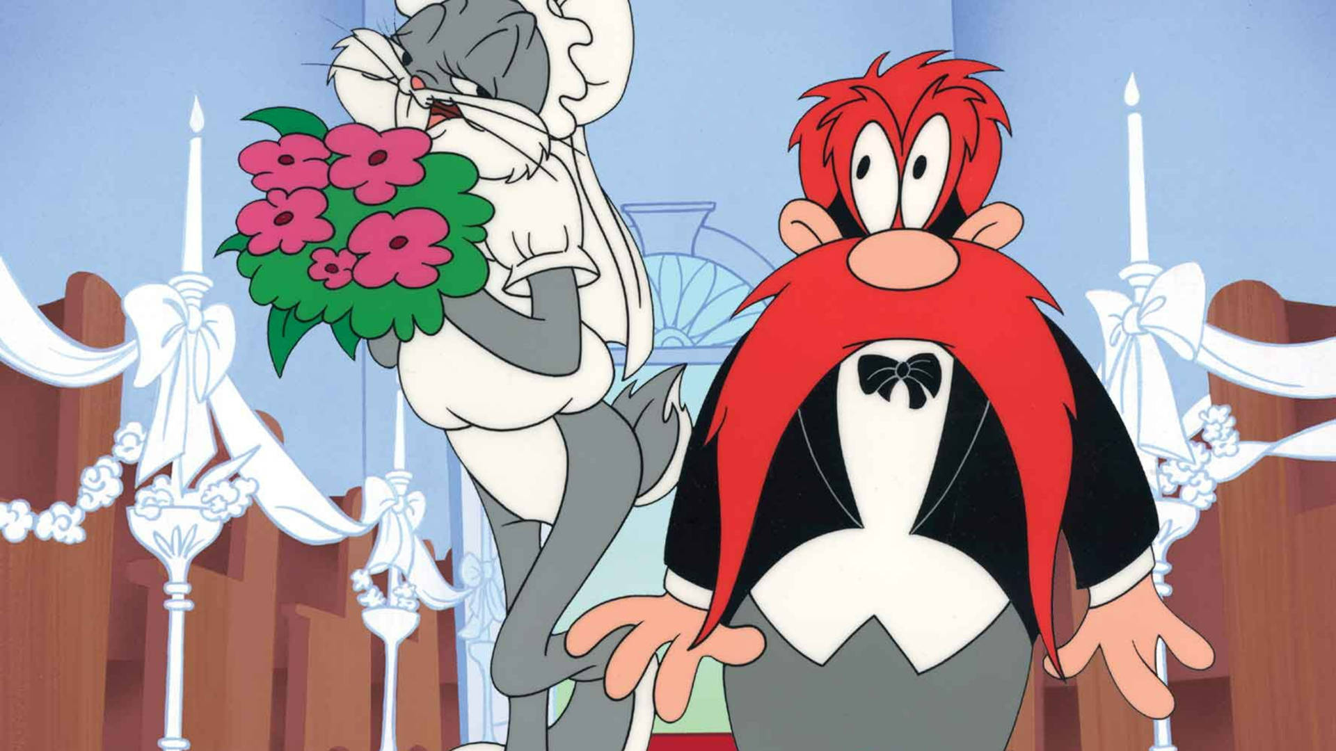 Bugs Bunny And Yosemite Sam Wedding Wallpaper