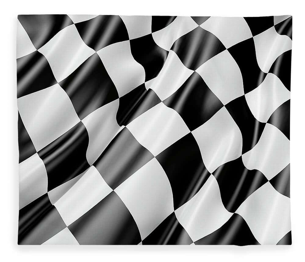 Download A waving chequered flag on a race track Wallpaper | Wallpapers.com