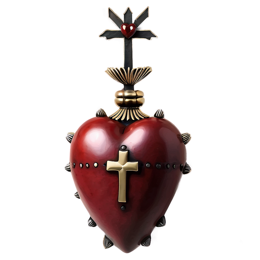 Download Christian Sacred Heart Png Mod13 | Wallpapers.com