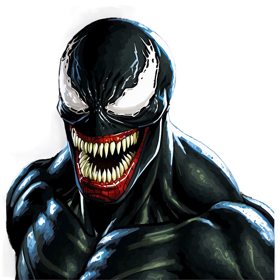 Download Comic Style Venom Png Wrf | Wallpapers.com