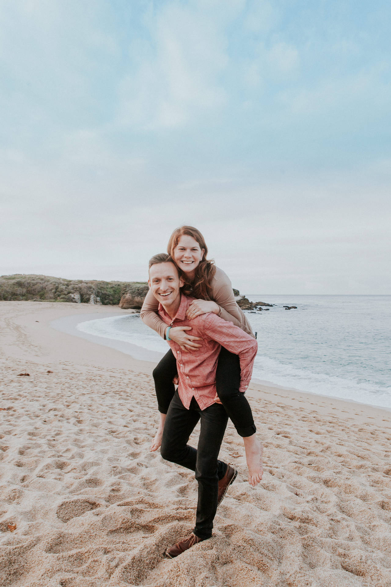 Couple At The Beach Wallpaper